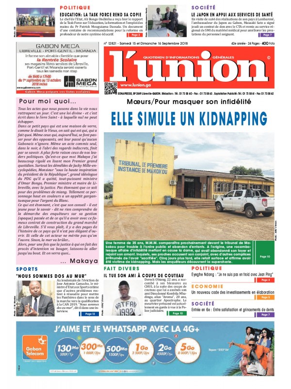 L'Union 15/09/2018