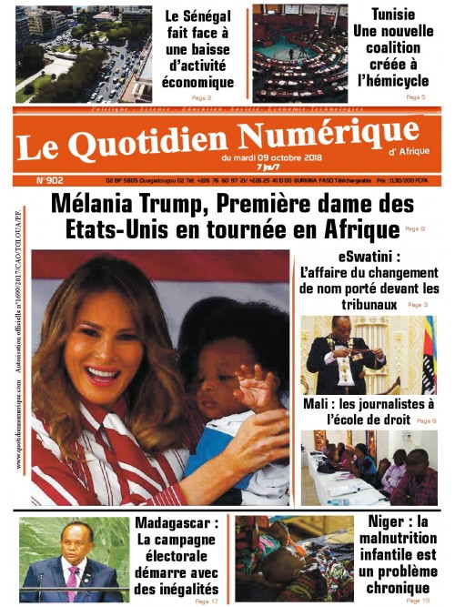 QUOTIDIEN NUMERIQUE D AFRIQUE 09/10/2018