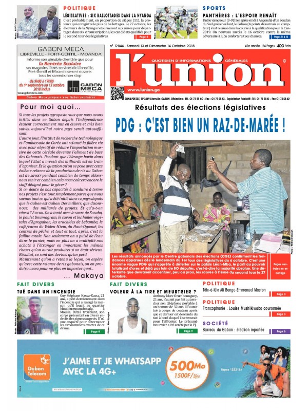 L'Union 13/10/2018