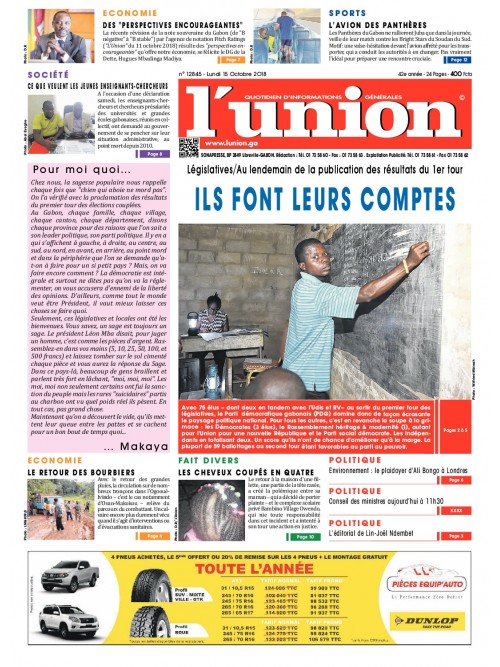 L'Union 15/10/2018