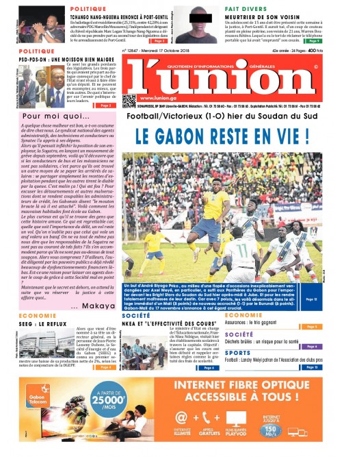 L'Union 17/10/2018