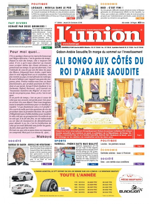 L'Union 25/10/2018