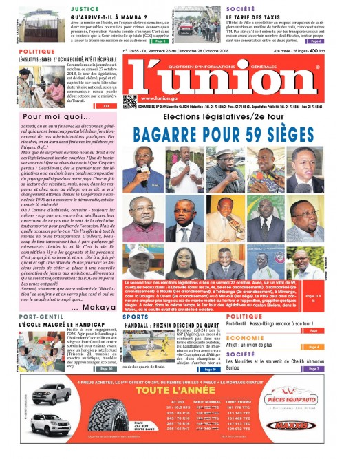 L'Union 26/10/2018