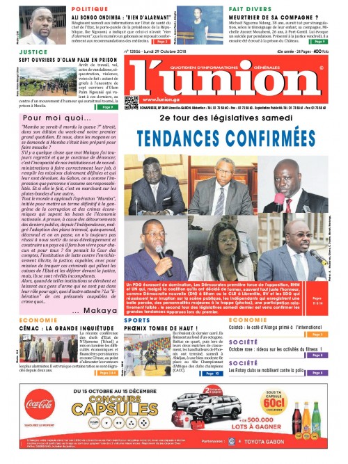 L'Union 29/10/2018