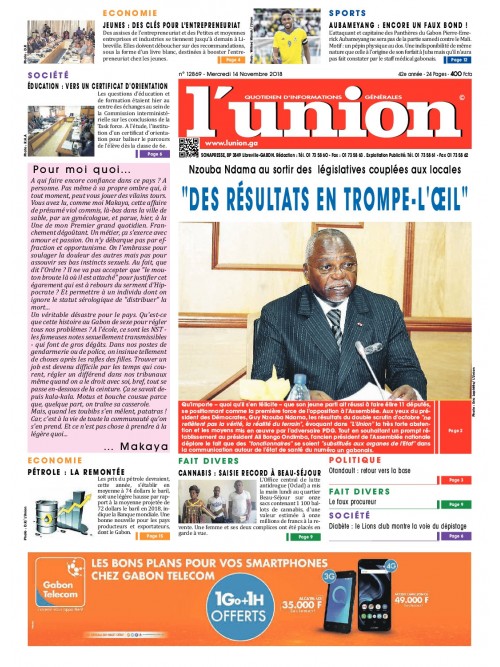 L'Union 14/11/2018