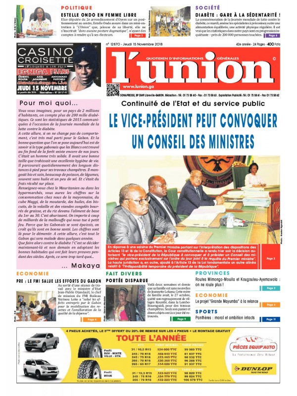 L'Union 15/11/2018