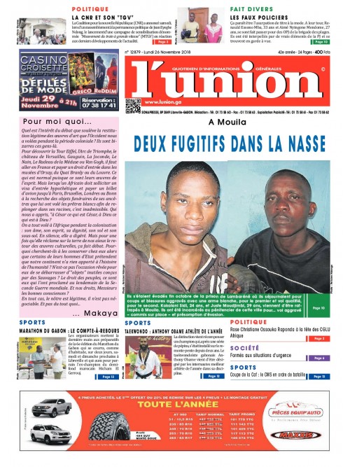 L'Union 26/11/2018