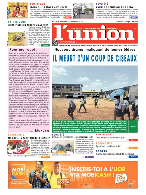 L'Union 12/12/2018