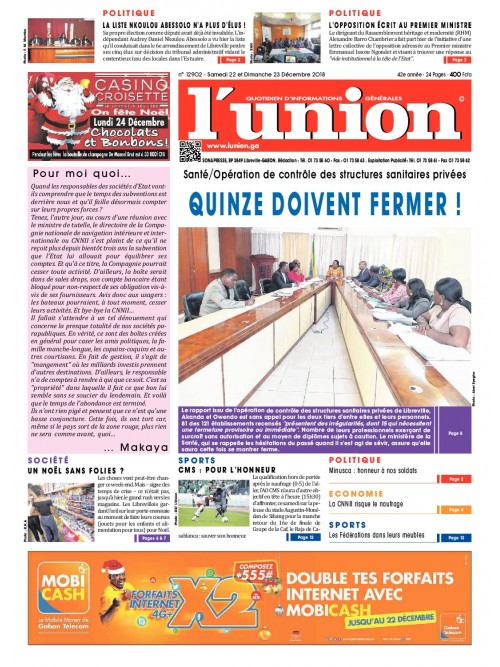 L'Union 22/12/2018