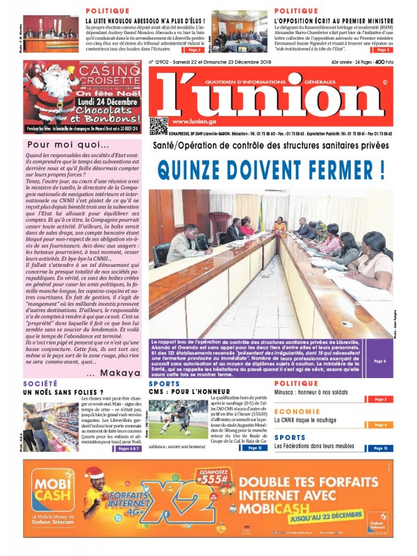 L'Union 22/12/2018