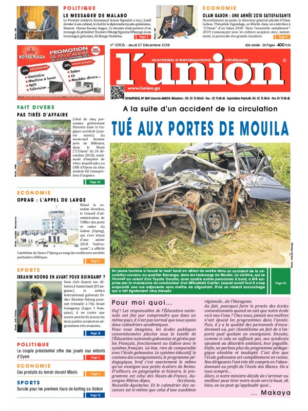 L'Union 27/12/2018