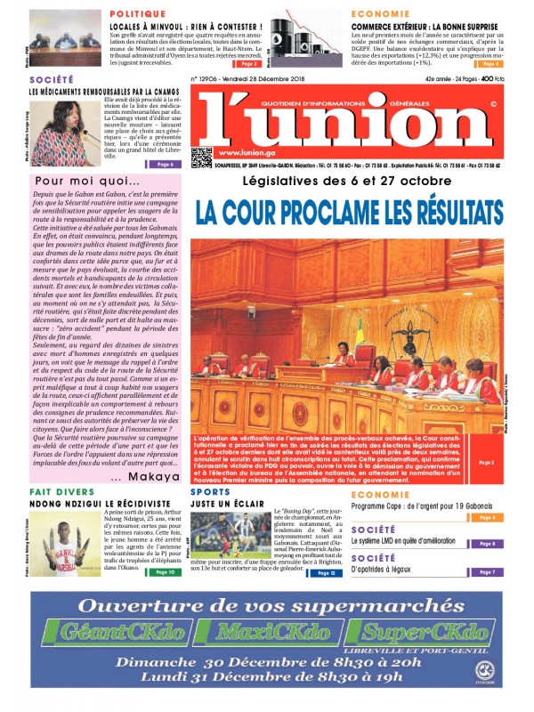 L'Union 28/12/2018