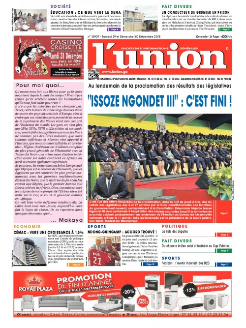 L'Union 29/12/2018