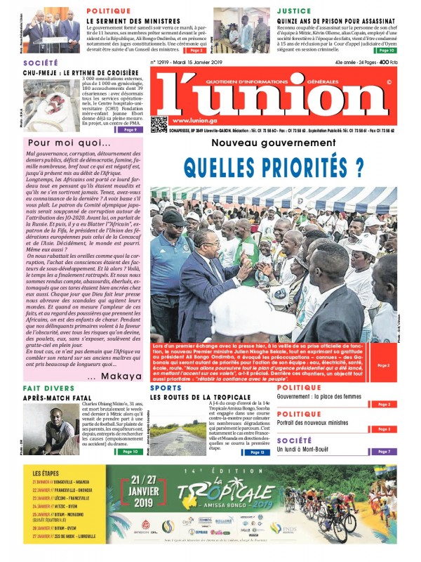 L'Union 15/01/2019