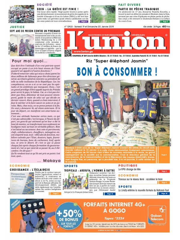 L'Union 19/01/2019