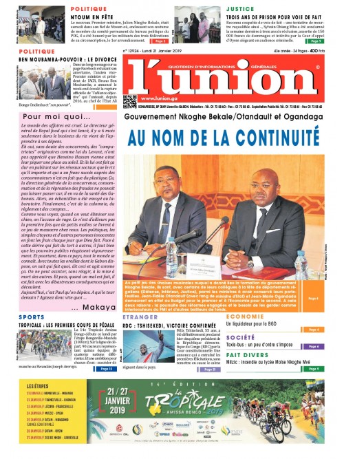 L'Union 21/01/2019