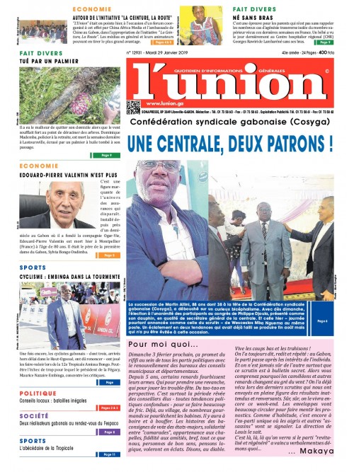 L'Union 29/01/2019