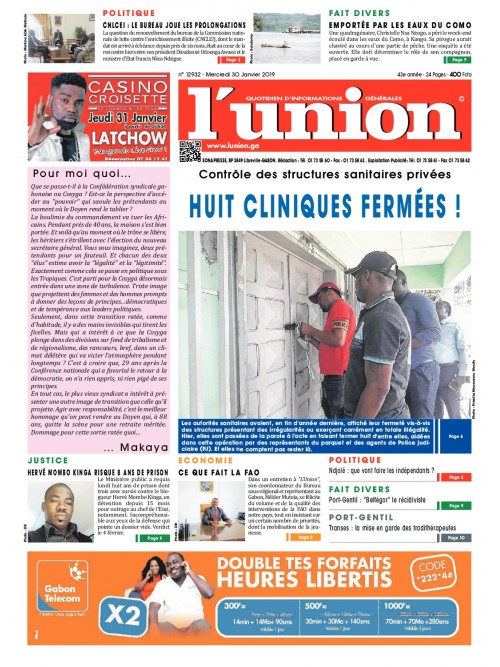 L'Union 30/01/2019