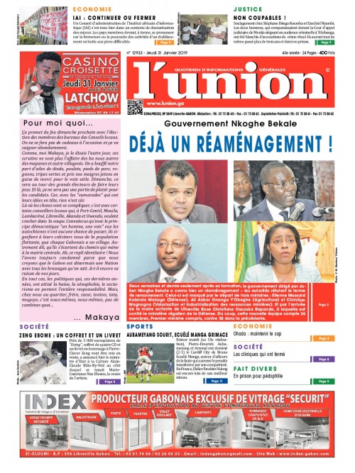 L'Union 31/01/2019