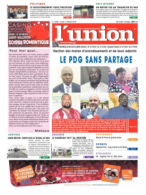 L'Union 11/02/2019