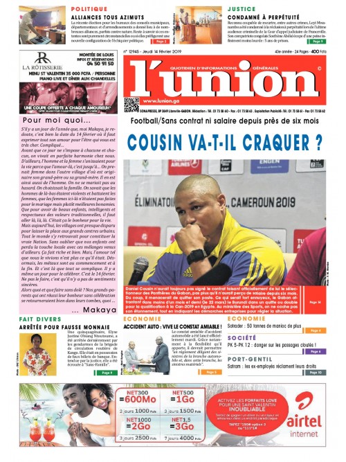 L'Union 14/02/2019