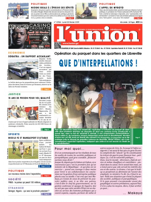 L'Union 25/02/2019