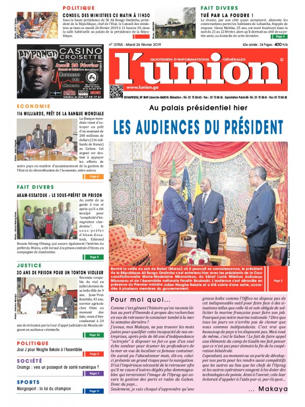 L'Union 26/02/2019