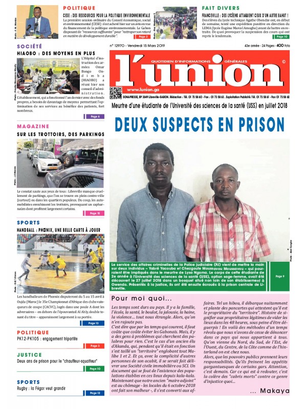 L'Union 15/03/2019