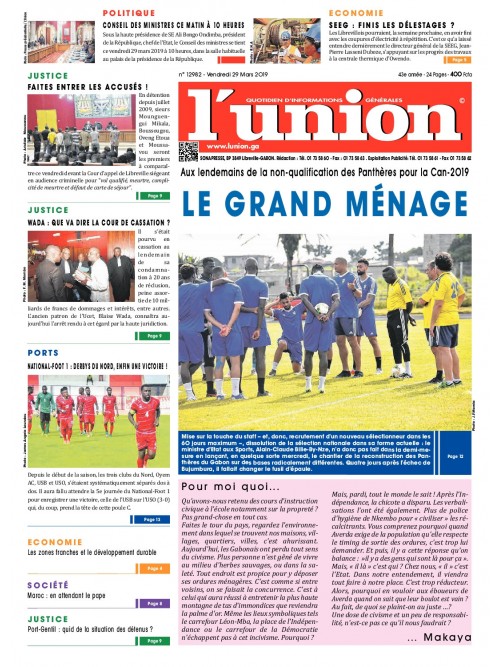 L'Union 29/03/2019