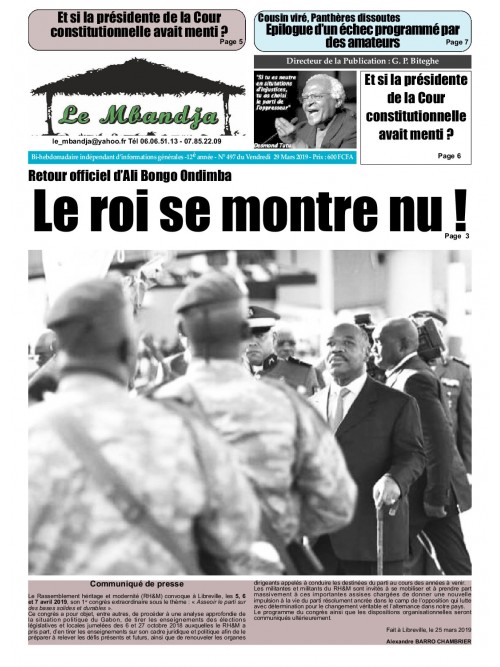 Le Mbandja 29/03/2019