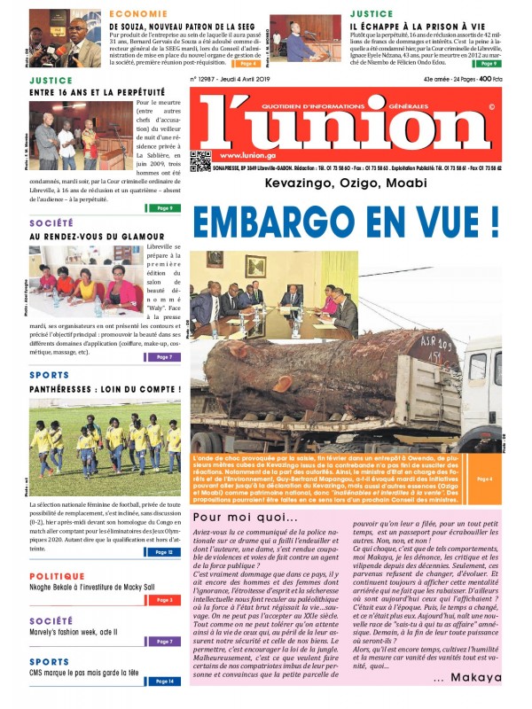 L'Union 04/04/2019