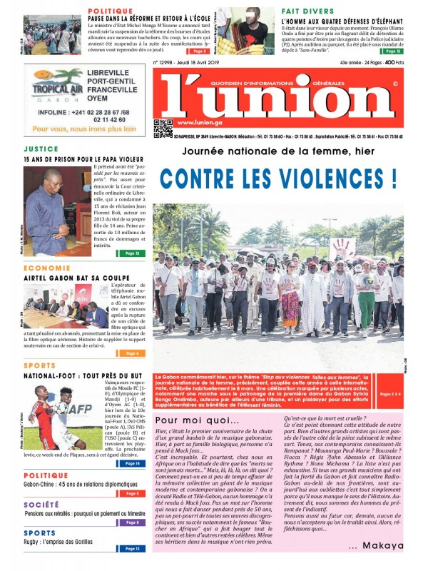 L'Union 18/04/2019