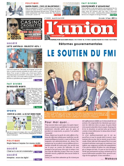 L'Union 25/04/2019