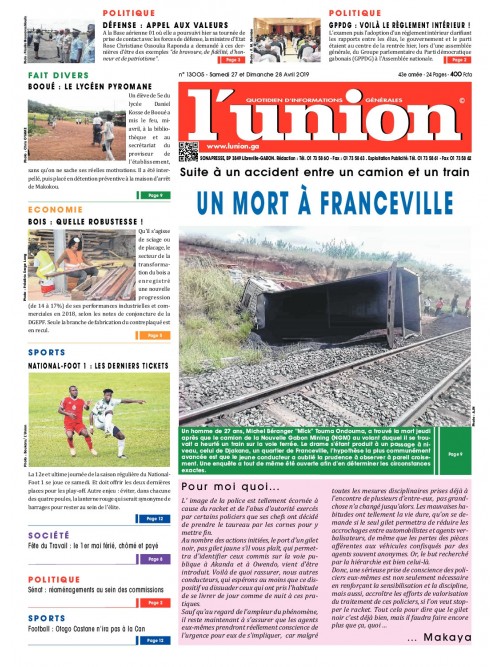 L'Union 27/04/2019