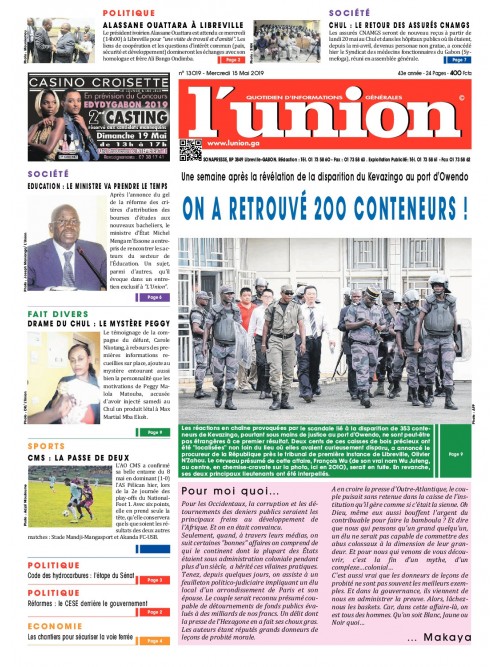 L'Union 15/05/2019