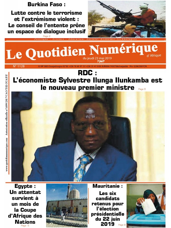 QUOTIDIEN NUMERIQUE D AFRIQUE
 23/05/2019