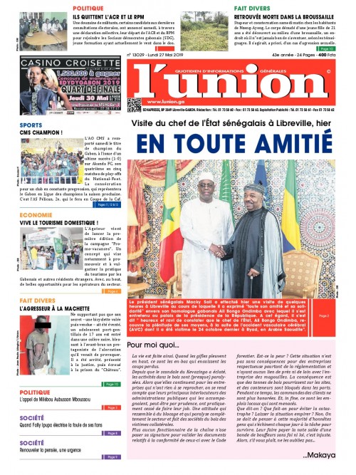 L'Union 27/05/2019