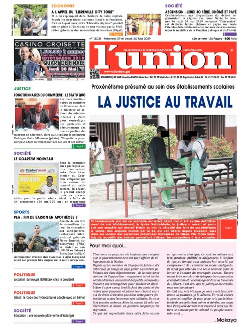 L'Union 29/05/2019