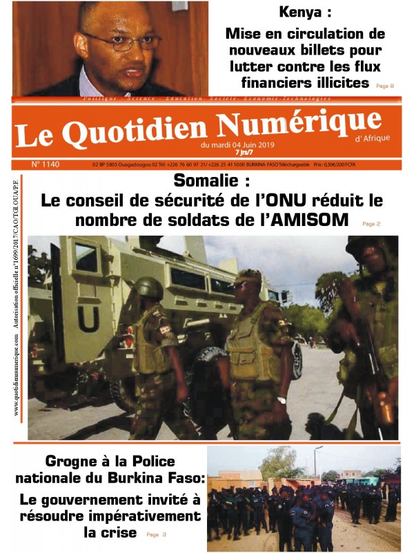 QUOTIDIEN NUMERIQUE D AFRIQUE
 04/06/2019