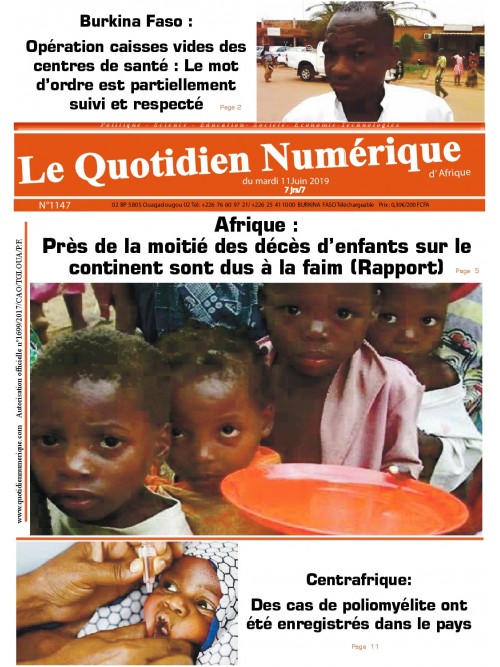 QUOTIDIEN NUMERIQUE D AFRIQUE
 11/06/2019