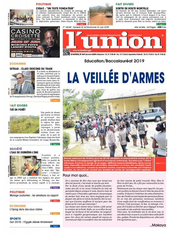 L'Union 22/06/2019