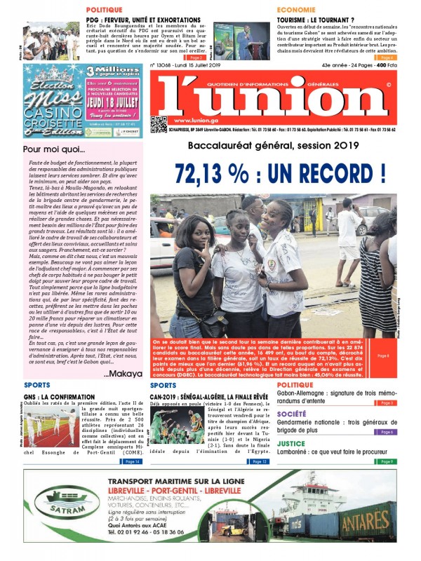 L'Union 15/07/2019