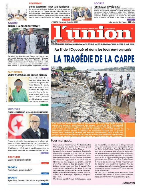 L'Union 26/07/2019