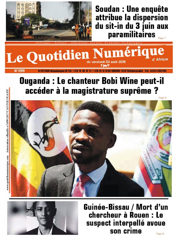 QUOTIDIEN NUMERIQUE D AFRIQUE
 02/08/2019