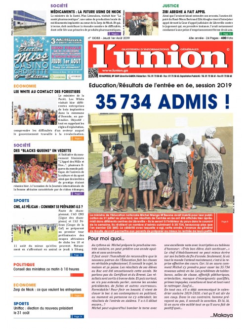 L'Union 01/08/2019