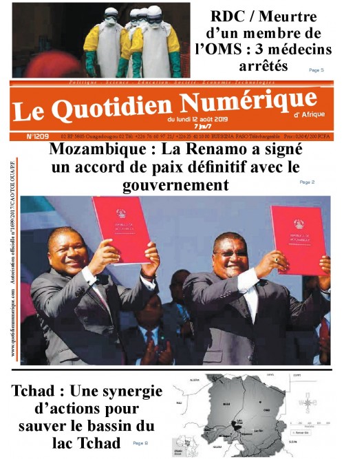 QUOTIDIEN NUMERIQUE D AFRIQUE
 12/08/2019