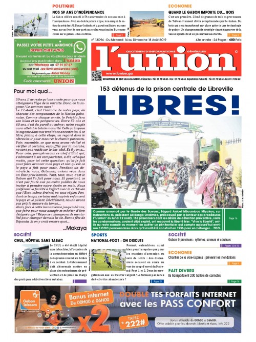 L'Union 14/08/2019