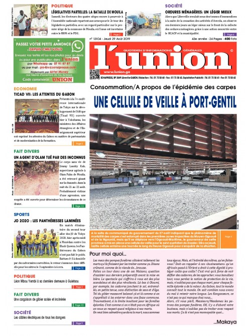 L'Union 29/08/2019