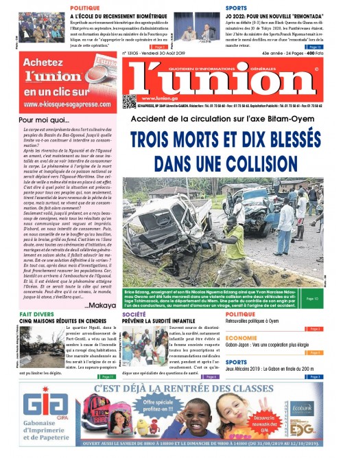 L'Union 30/08/2019