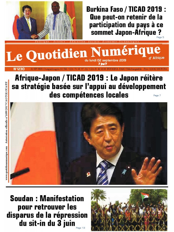 QUOTIDIEN NUMERIQUE D AFRIQUE
 02/09/2019